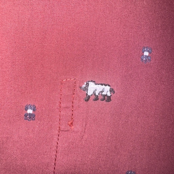 EUC Peau De Loup All Over Embroidered Animal Button Down Shirt Size 8 - Picture 2 of 7